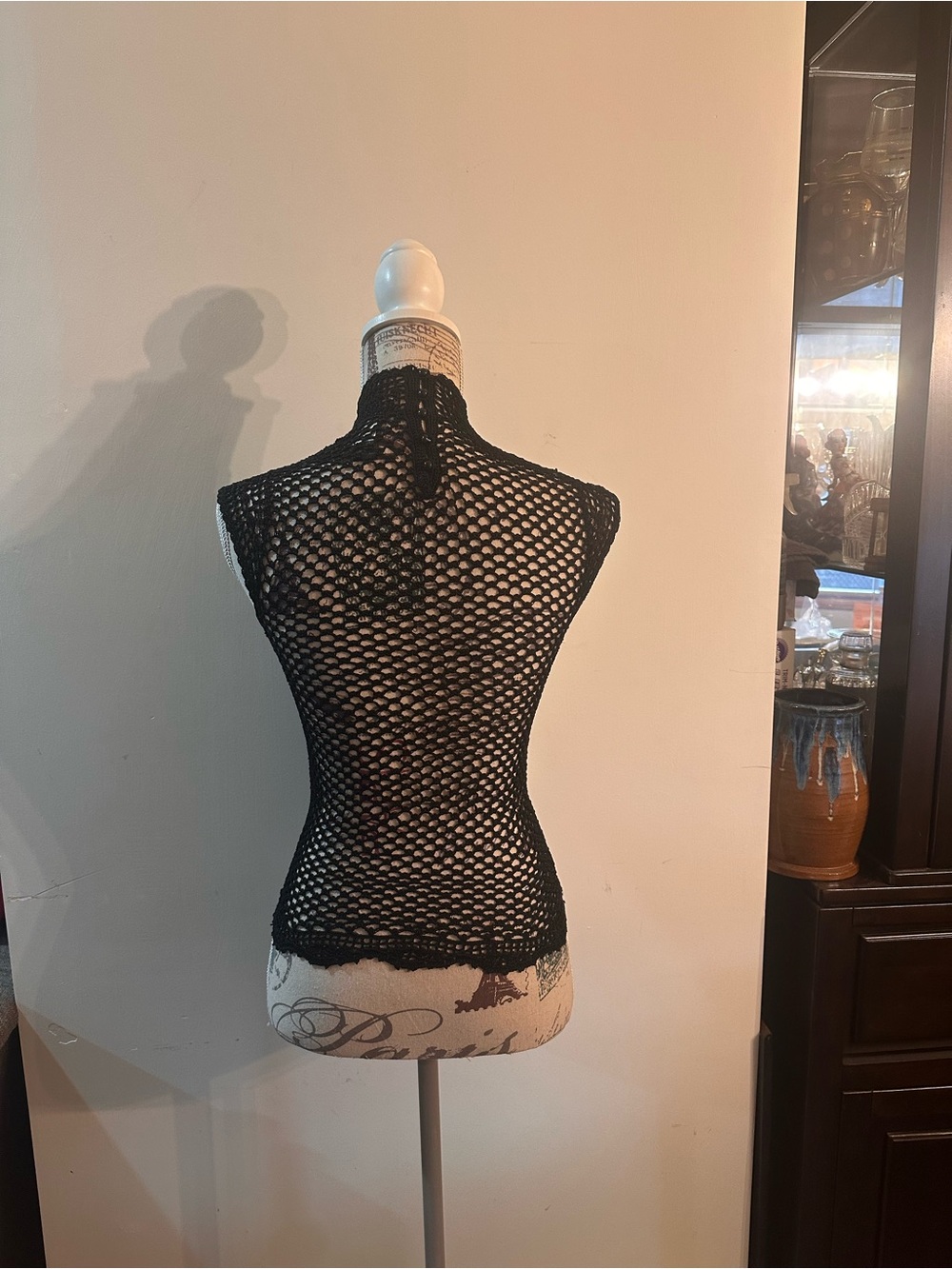 The Limited Black Crochet Handknit Sleeveless Top - Picture 5 of 12